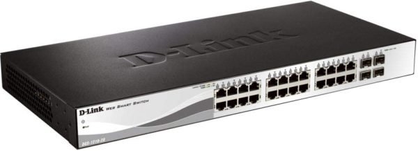 D-Link DGS-1210-28 28 Port PoE Gigabit Smart Switch including 4 Gigabit SFP Ports